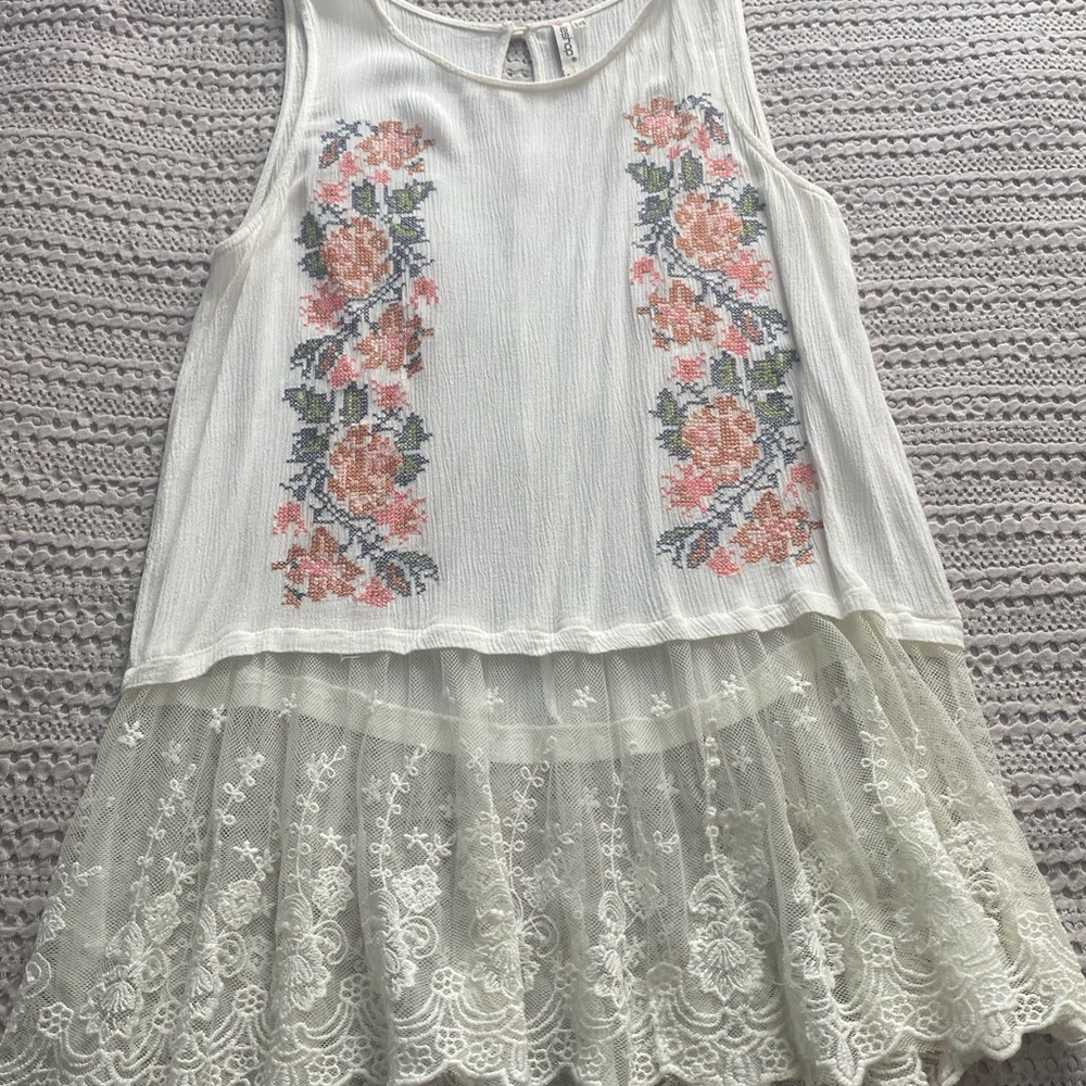 Tank top tunic lace